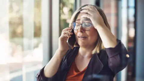 Getty Images More people are reporting problems with stress at work