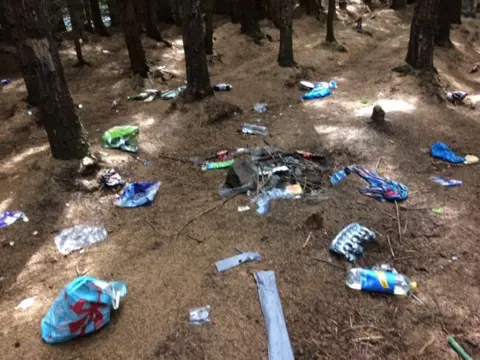 Edinburgh Outdoors Park rubbish