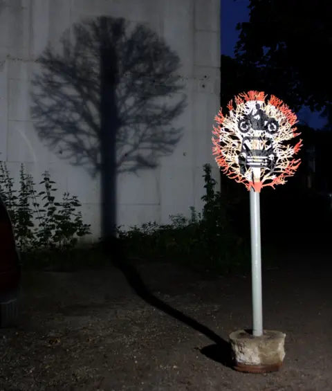 Dan Rawlings No vehicles Sign by Dan Rawlings