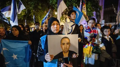 Getty Images Uyghur protest