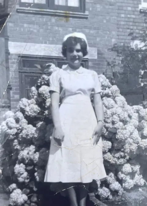 Family Pat Kerlsey when she started nursing 