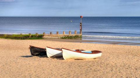 Boats on Durley Chine Beach