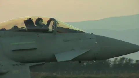 BBC Cockpit of an RAF Tornado about to take off from RAF Akrotiri