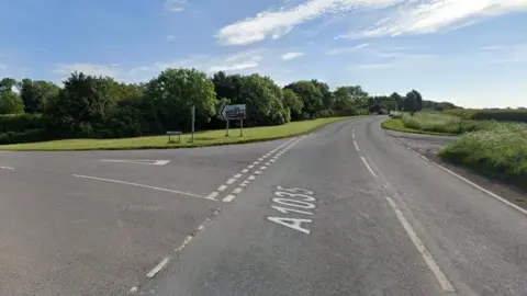 The junction of Catwick Lane and the A1035 