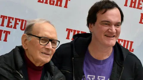 AFP Ennio Morricone with Quentin Tarantino