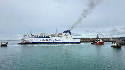 Brittany Ferries in the Elizabeth Harbour 