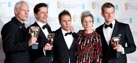 Getty Images The cast and crew of Three Billboards