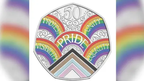 Royal Mint Rainbow 50p