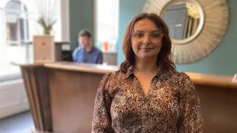 BBC Ellie Shorrocks, from the Lace Market Hotel