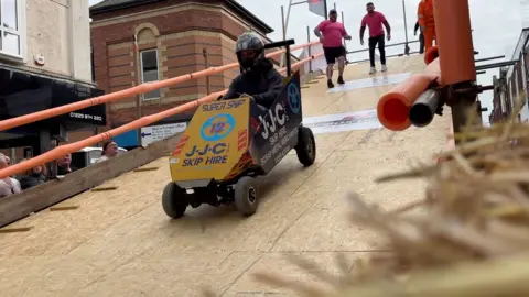 One of the many gravity-powered vehicles for 2024's soapbox derby