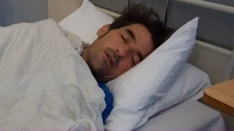 Tony Wright Tony Wright in hospital