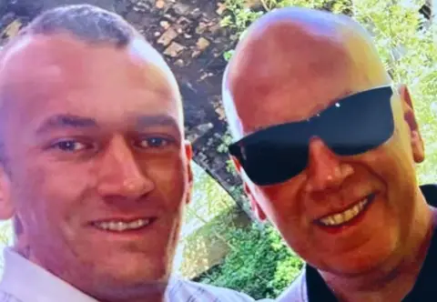 BBC Calum Inglis with his dad Alan