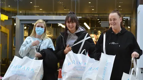 Pacemaker Shoppers with Primark bags