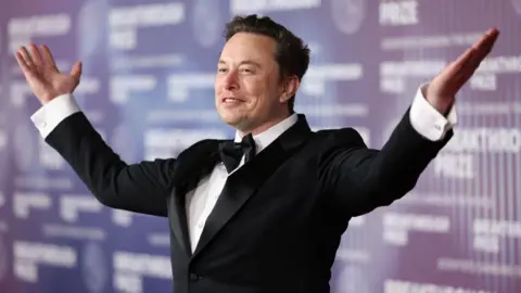 Elon Musk in a dinner suit