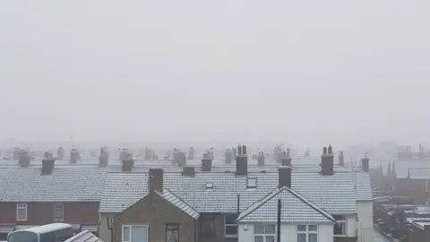 Norfolk Grey Frosty rooftops in Great Yarmouth