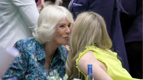 Getty Images The Duchess of Cornwall and Carrie Johnson