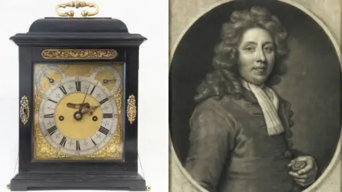 Hansons Auctioneers / National Portrait Gallery clock and Thomas Tompion
