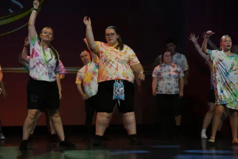 Take Us 2 the Magic/Curtis Harvey Photography & Design Dancers on the stage at Disneyland Paris