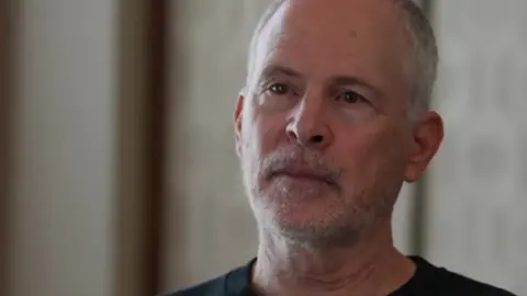 Keith Siegel speaks to the BBC in Tel Aviv, Israel (7 July 2025)