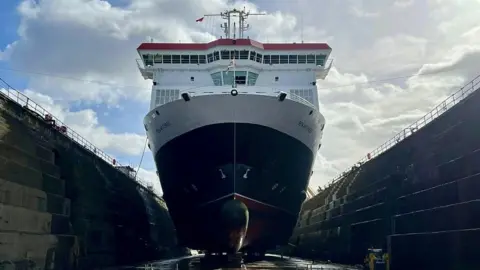 IOMSPC Ben-my-Chree in dry dock