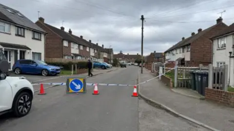 Jason Pettit Kirby Road in Dartford cordoned off after suspected  WWII bomb found 