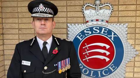 John Fairhall/BBC Essex Police chief constable BJ Harrington