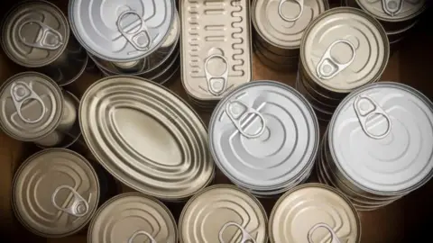 Getty Images Tins of food