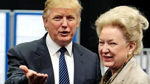 Getty Images Donald Trump with his sister Maryanne Trump Barry