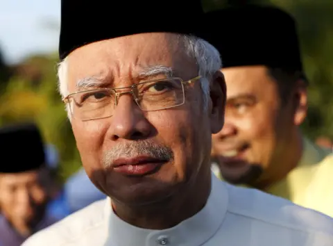 Reuters Malaysia's Prime Minister Najib Razak arrives for a news conference at a mosque outside Kuala Lumpur, Malaysia, in this 5 July 2015 file photo