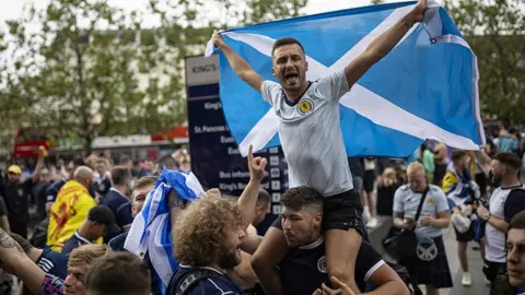 Getty Images Tartan Army in London