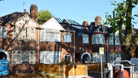 Leicester Mercury Fire on Blackbird Road, Leicester