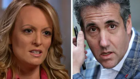 Getty/Reuters Stormy Daniels and Michael Cohen