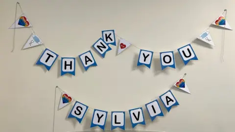 Somerset NHS Foundation Trust Bunting on a wall