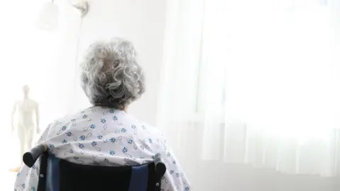 Woman in care home