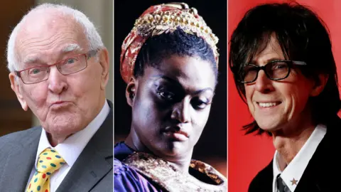 PA/AFP/Reuters Peter Nichols, Jessye Norman and Ric Ocasek