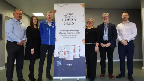 SOSE A line-up of people at the Rowan Glen factory in Newton Stewart