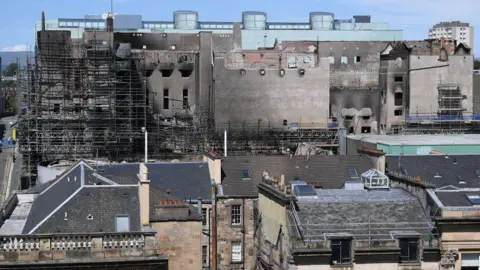 glasgow school of art fire damaged building