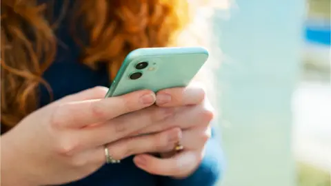 Young woman with phone