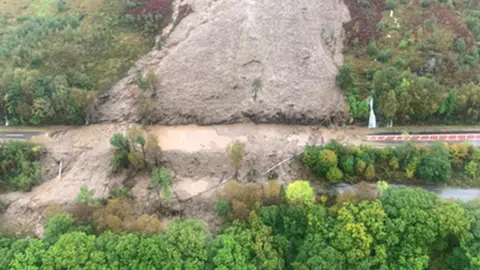 Bear Scotland Landslip on the A83