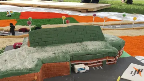 Cake map at Compass Gardens, Skegness