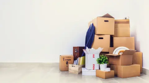 Getty Images Boxes - moving in