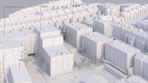 Artist's impression of Melbourne Street, Brighton proposed development