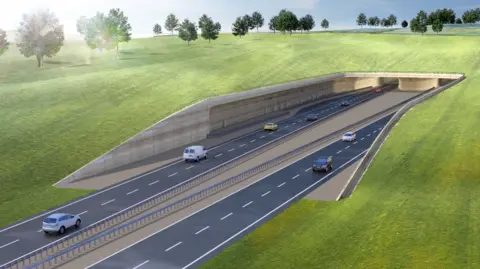 National Highways Artist's impresson of A303 tunnel
