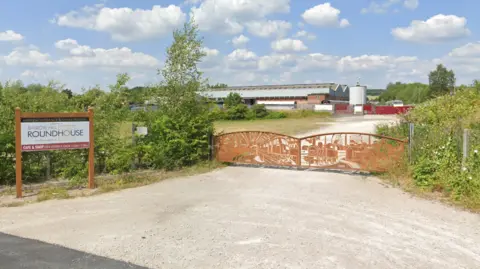 Google Gates to the Barrow Hill Roundhouse in Staveley