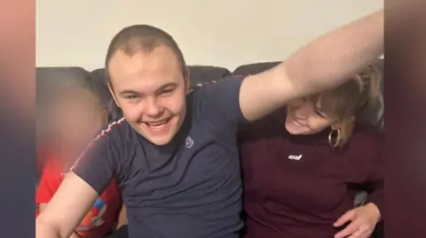 Leanne Manser Tadhg with his mum