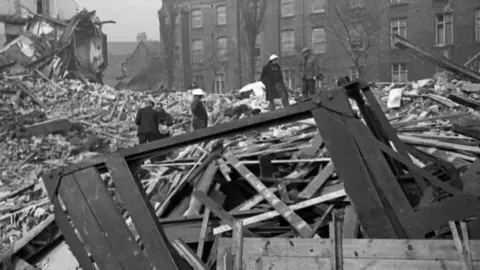Hull City Council Remains of the National Picture Theatre after it was bombed