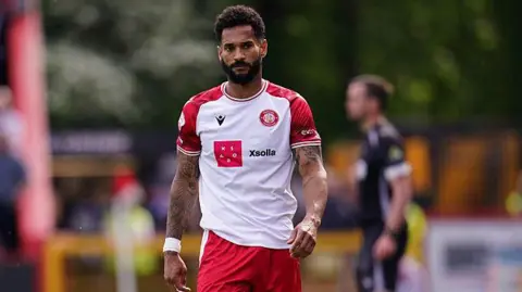 Jordan Roberts during the League One play-off semi-final against Stockport