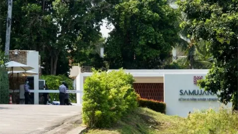 Reuters A view of the villa where the cricket player Shane Warne suddenly died as he was on holiday in Koh Samui, Thailand March 5, 2022.