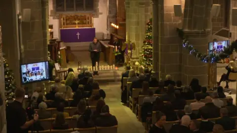 Government of Jersey People gathered in church