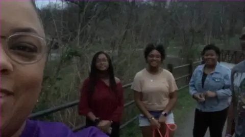 Vangie Williams Vangie Williams and her daughters, LeAna, Leila and Lylia, and her husband, Glenn enjoy the Rappahannock River